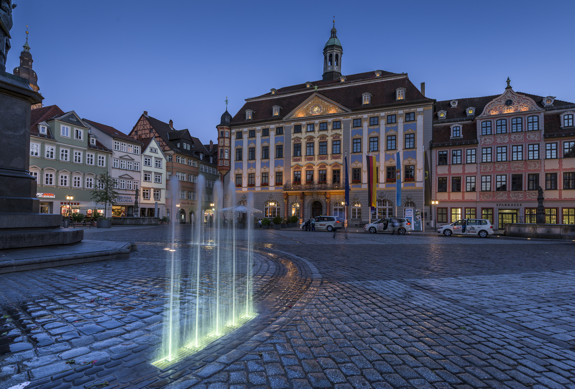 Marktplatz Coburg - Brunnen, Foto: Rainer Brabec