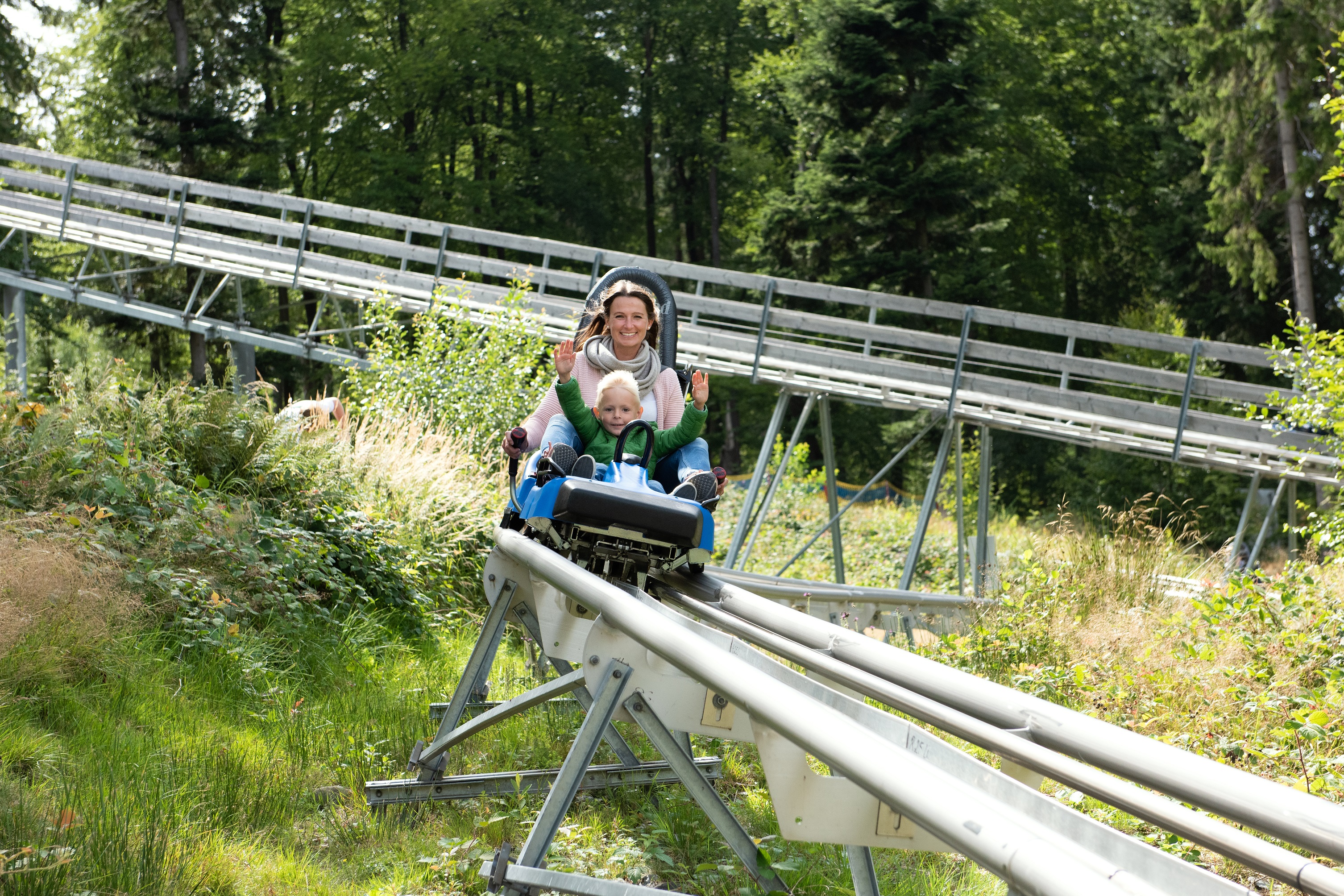 Alpine Coaster, Ochsenkopf Talstation Nord, Foto: Tourismus & Marketing GmbH Ochsenkopf, © Paula Bartels