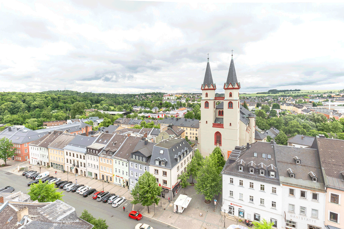 Blick auf die Kirche