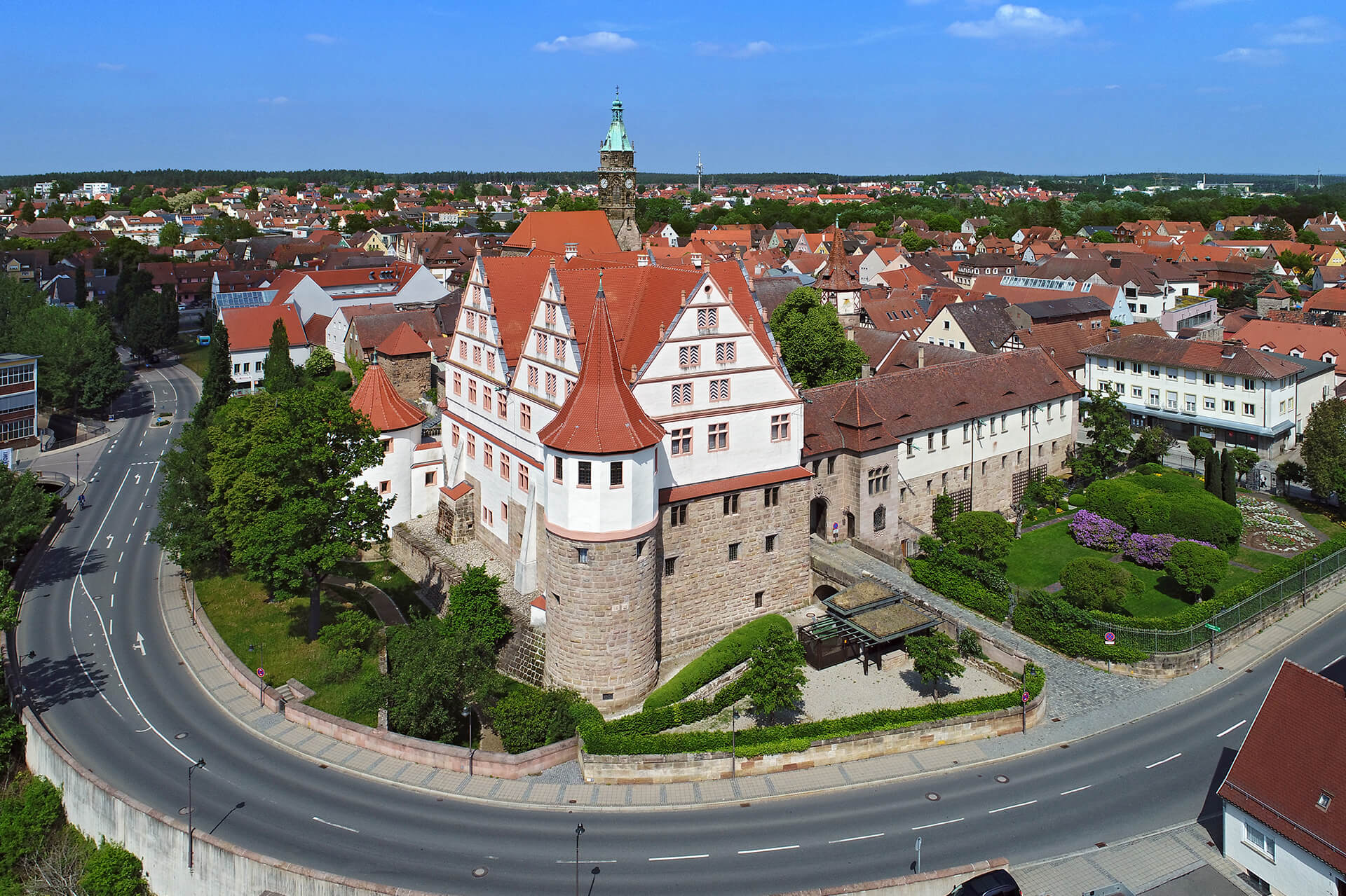 Schloss Ratibor, Foto: Landratsamt Roth / Nürnberg Luftbild, Hajo Dietz