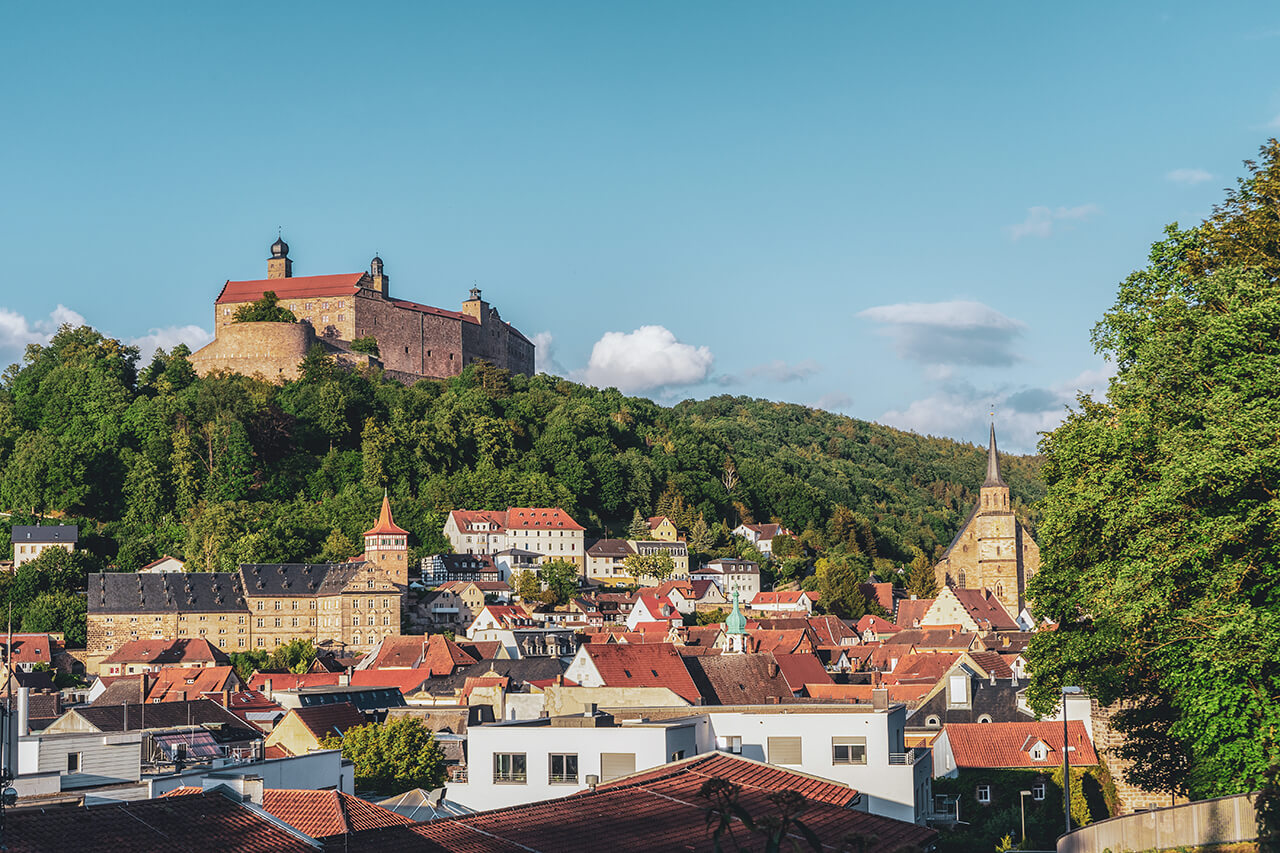 Blick auf die Plassenburg & die Kulmbacher Altstadt, Foto: Frank Albrecht / shotaspot.de