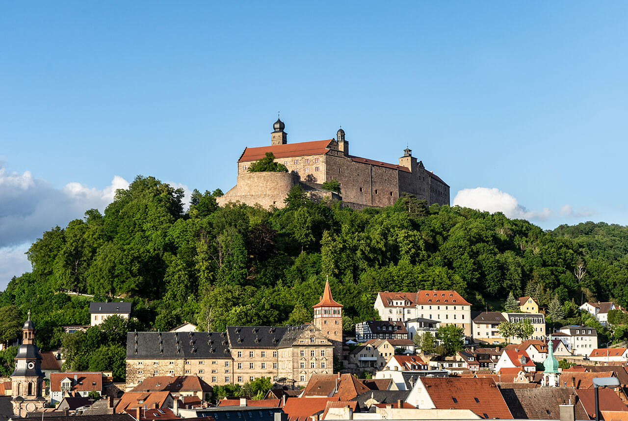 Hoch über der Kulmbacher Altstadt: die Plassenburg, Foto: Frank Albrecht / shotaspot.de