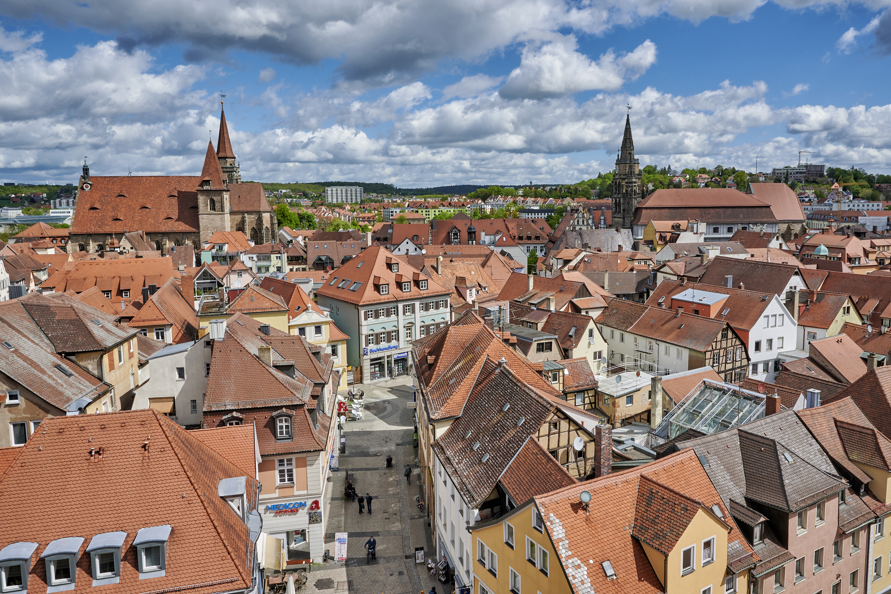 Ansbach von oben: Foto: Florian Trykowski