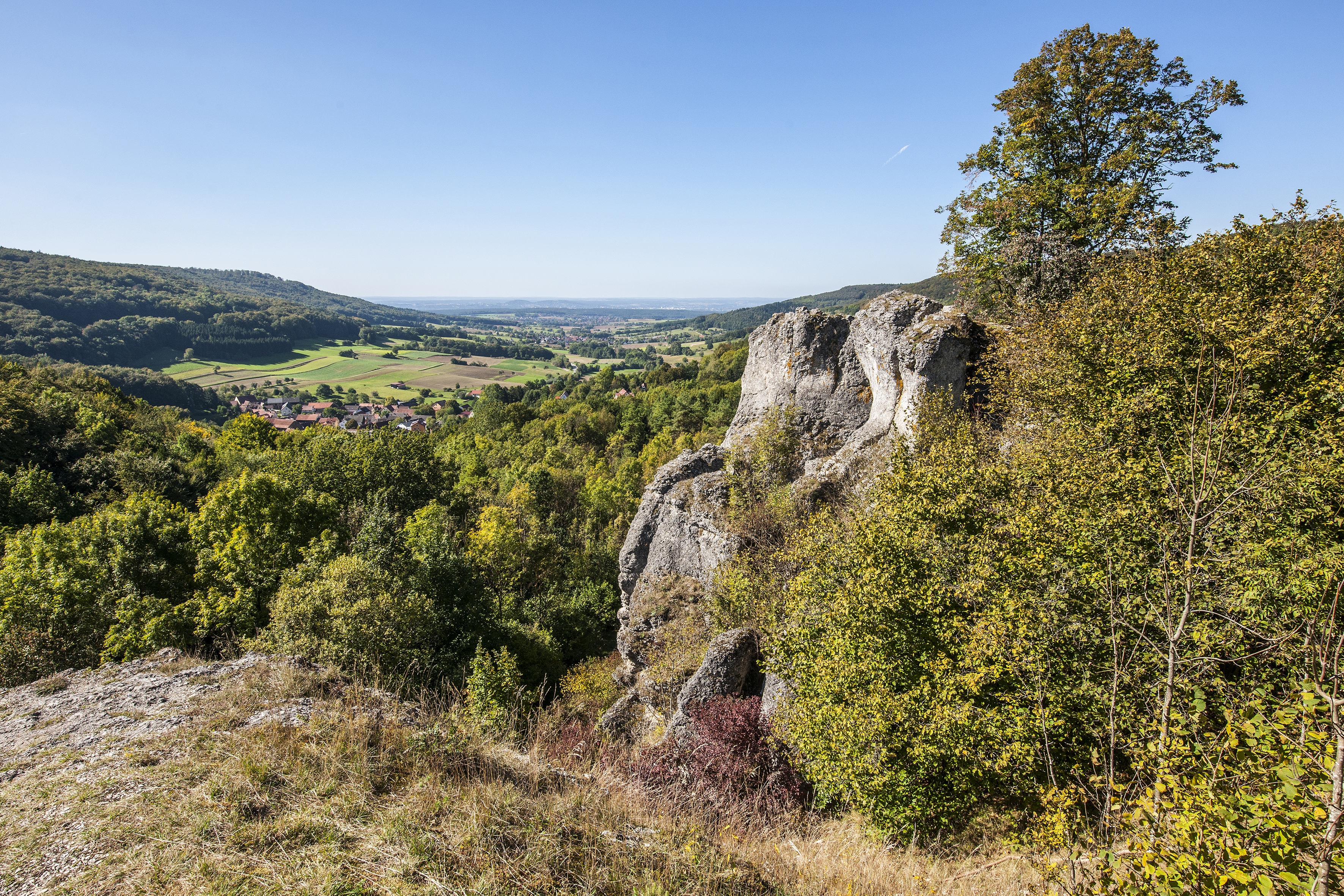 Ausblick Eulenstein; Foto: Tourismuszentrale Fränkische Schweiz - Florian Trykowski