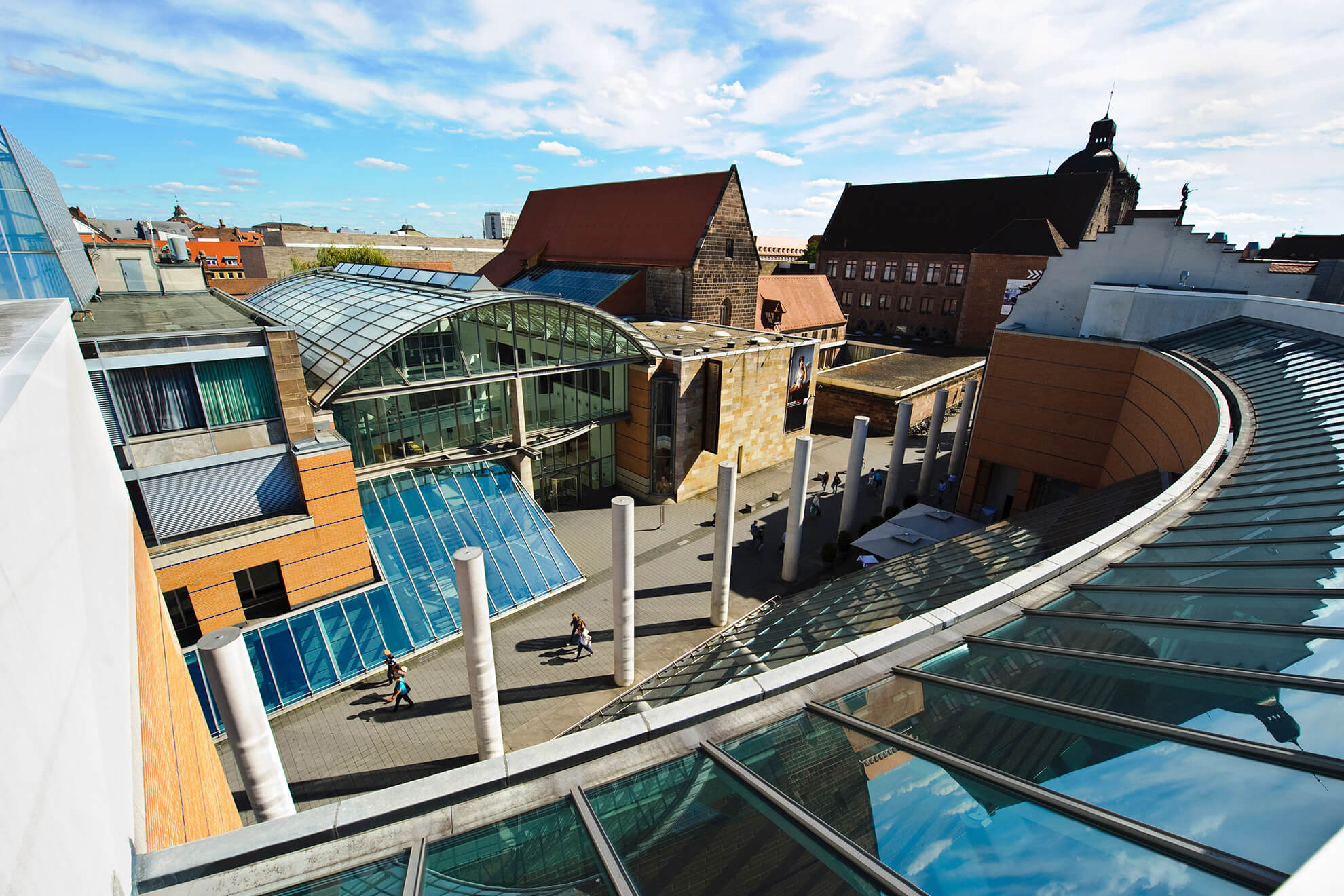 Germanisches Nationalmuseum und Strasse der Menschenrechte, Foto: Uwe Niklas